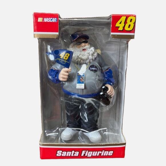 Trevo Christmas 2005 Nascar Jimmie Johnson #48 Santa with Ticket Figure 8” - Picture 1 of 12